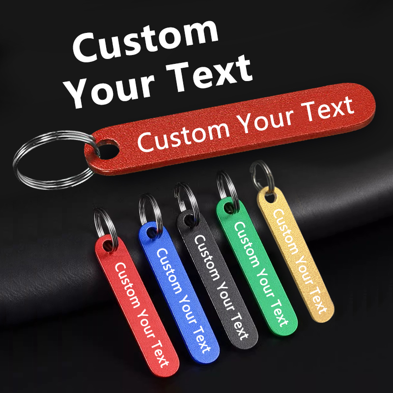 Initial Ring Custom - 1 Buah Gantungan Kunci Baja Tahan