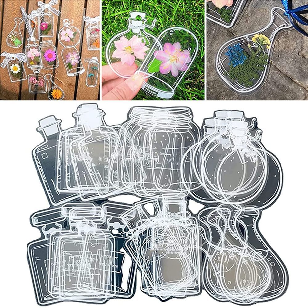30Pcs DIY bunga kering transpa - Dried Flower Bookmark ulasan dan harga