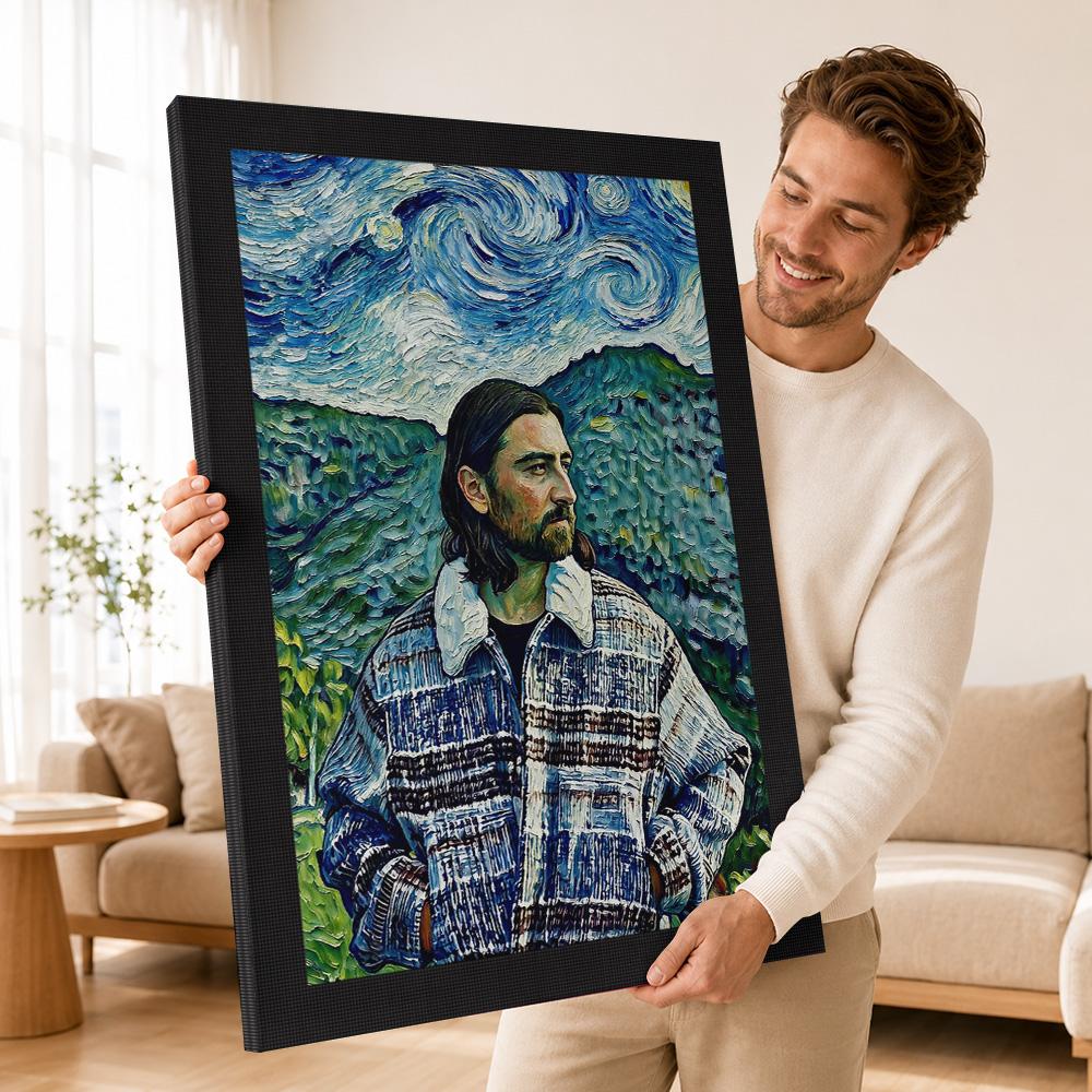 Poster Kanvas Berbingkai Sepak - Custom Night Sky ulasan dan harga