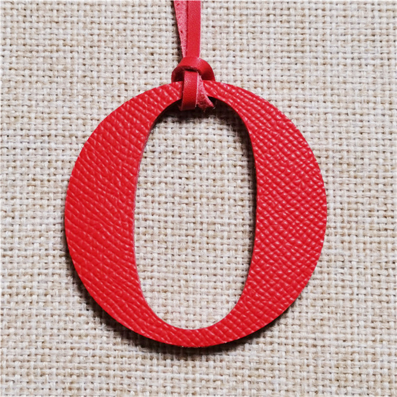 Grosir eceran tas liontin gant - Monogram Keychain Leather ulasan dan harga