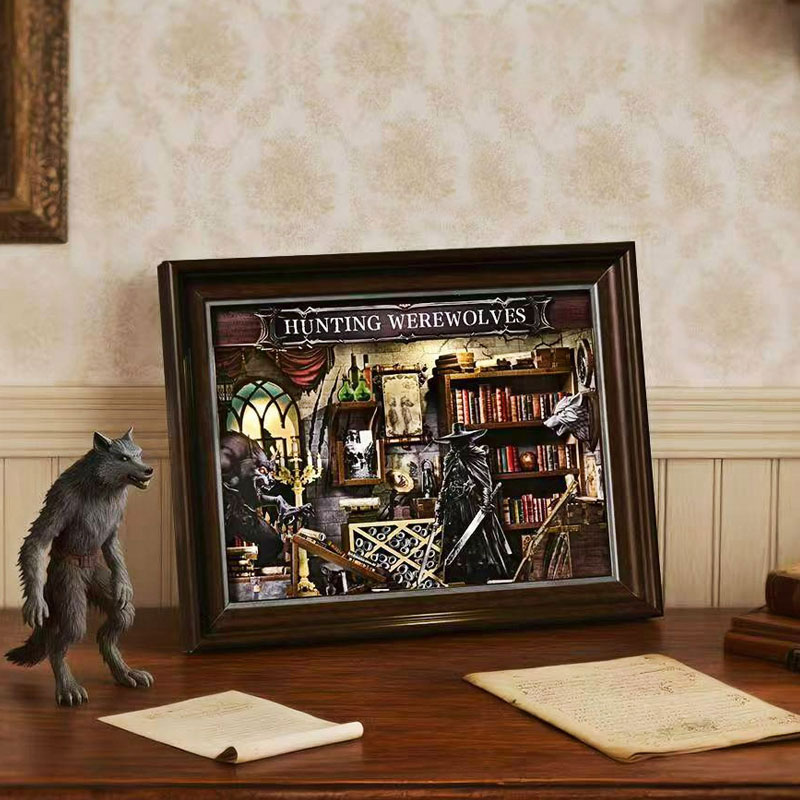 Kit Rak Buku Kayu 3D DIY Minia - Engraved Wood Frame ulasan dan harga