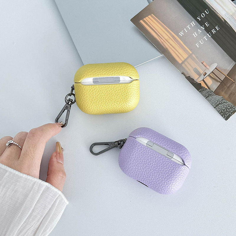 Casing Earphone Mini Lucu DIY, - Monogram Keychain Leather ulasan dan harga