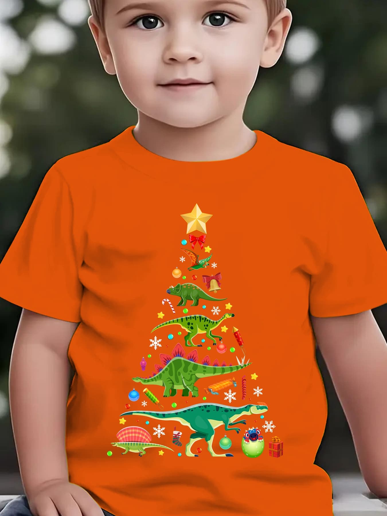 Kaos Natal Musim Panas Anak-an - Family Tree Print ulasan dan harga