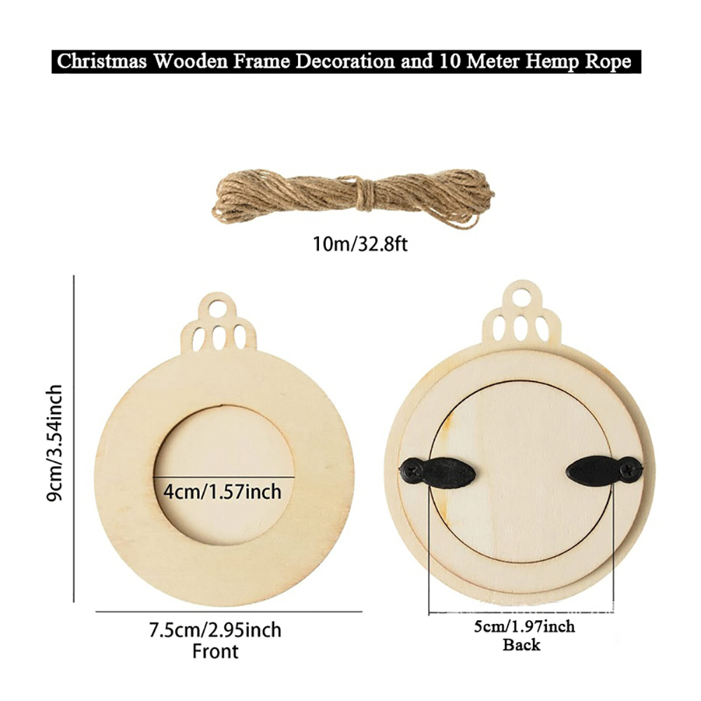 10 Buah Ornamen Bingkai Foto N - Engraved Wood Frame ulasan dan harga