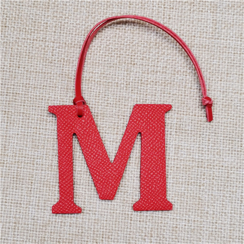 XMESSUN Gantungan Kunci Huruf  - Monogram Keychain Leather ulasan dan harga